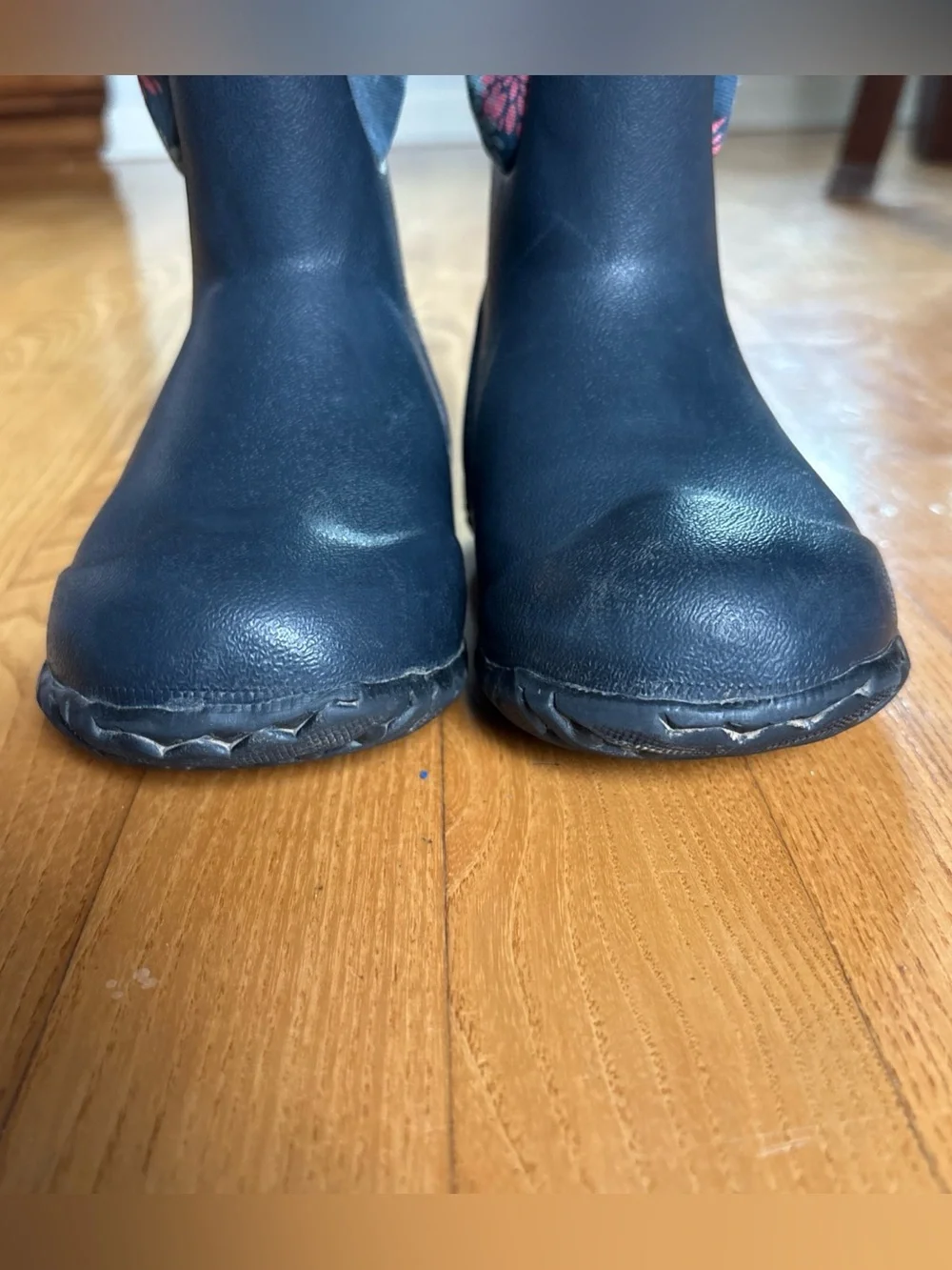 Bogs Snow Boots Sz 9 Kids Girls Floral Blue Pink Gray Insulated Winter Neoprene
